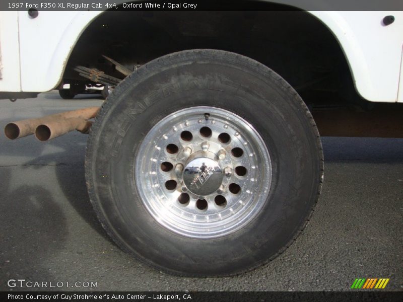 Oxford White / Opal Grey 1997 Ford F350 XL Regular Cab 4x4