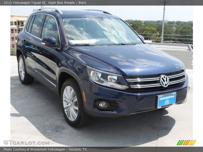 Night Blue Metallic / Black 2013 Volkswagen Tiguan SE