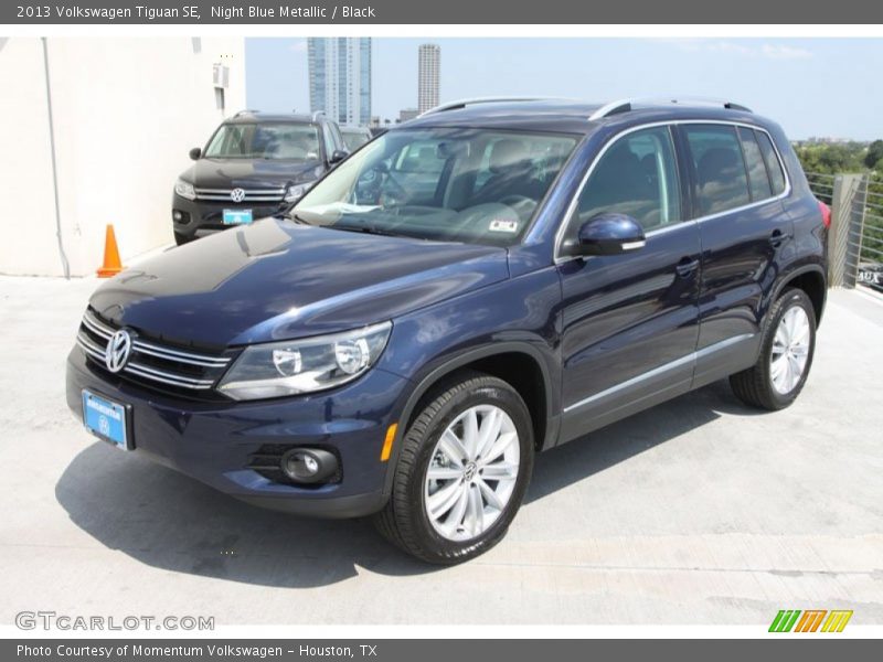 Night Blue Metallic / Black 2013 Volkswagen Tiguan SE