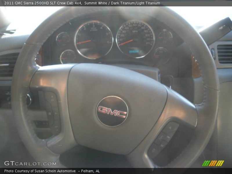 Summit White / Dark Titanium/Light Titanium 2011 GMC Sierra 2500HD SLT Crew Cab 4x4