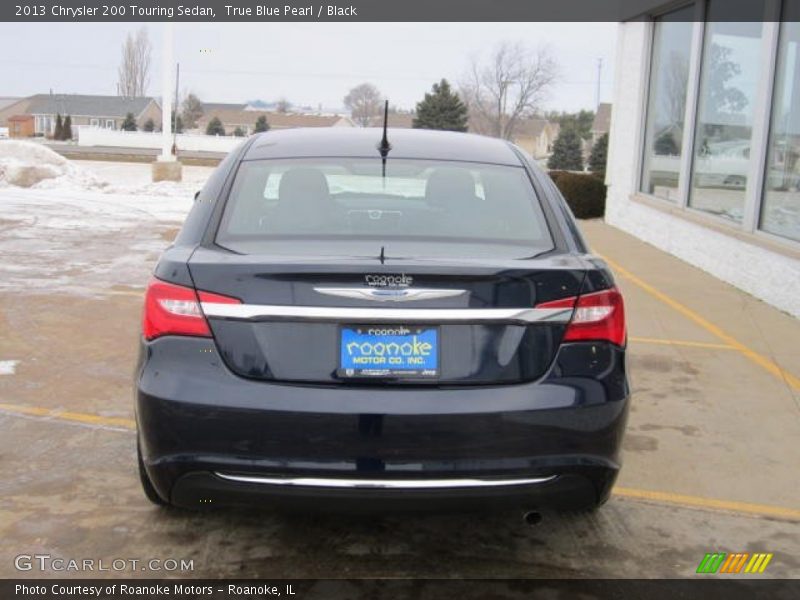 True Blue Pearl / Black 2013 Chrysler 200 Touring Sedan