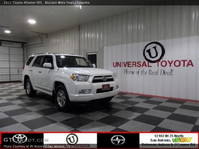 Blizzard White Pearl / Graphite 2012 Toyota 4Runner SR5