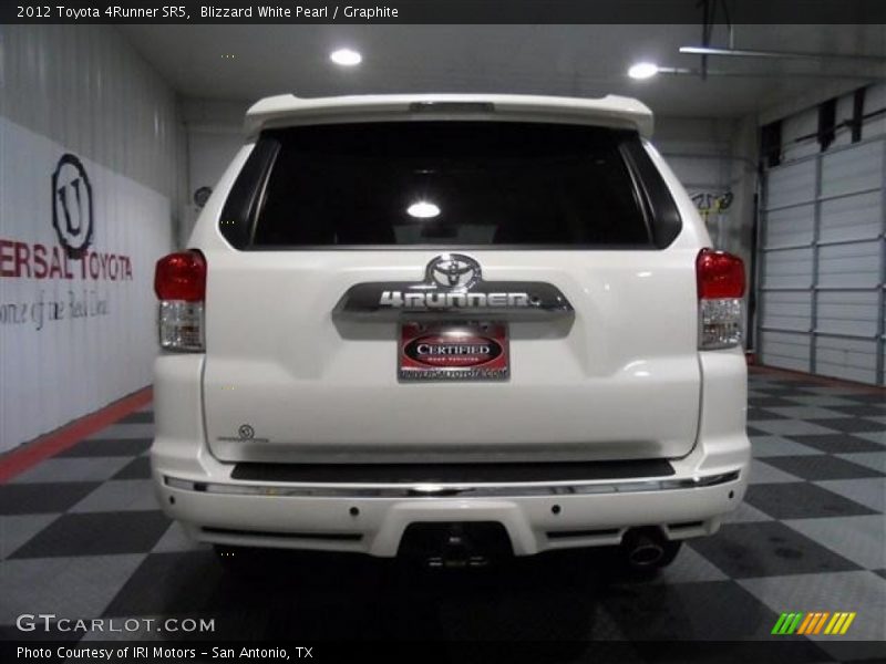 Blizzard White Pearl / Graphite 2012 Toyota 4Runner SR5