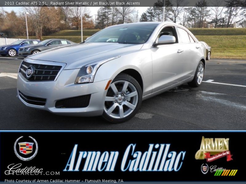 Radiant Silver Metallic / Jet Black/Jet Black Accents 2013 Cadillac ATS 2.5L