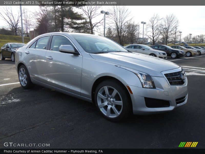 Radiant Silver Metallic / Jet Black/Jet Black Accents 2013 Cadillac ATS 2.5L