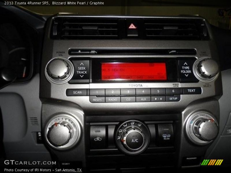 Blizzard White Pearl / Graphite 2012 Toyota 4Runner SR5