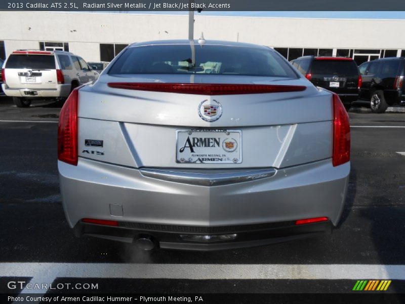 Radiant Silver Metallic / Jet Black/Jet Black Accents 2013 Cadillac ATS 2.5L