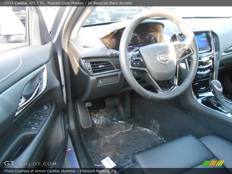 Radiant Silver Metallic / Jet Black/Jet Black Accents 2013 Cadillac ATS 2.5L