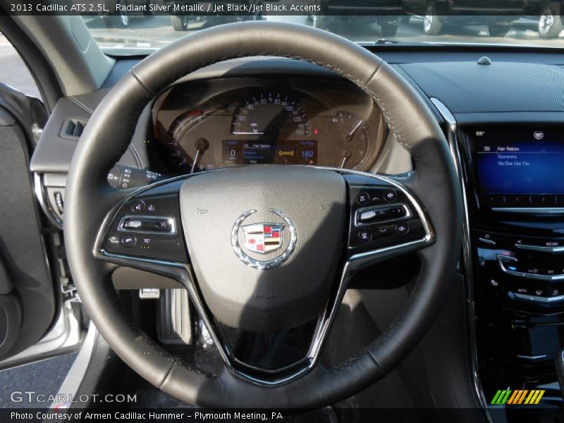 Radiant Silver Metallic / Jet Black/Jet Black Accents 2013 Cadillac ATS 2.5L