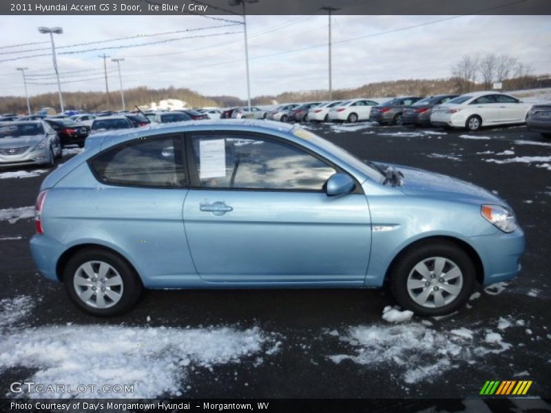 Ice Blue / Gray 2011 Hyundai Accent GS 3 Door