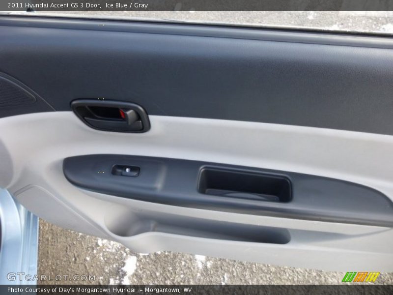 Ice Blue / Gray 2011 Hyundai Accent GS 3 Door