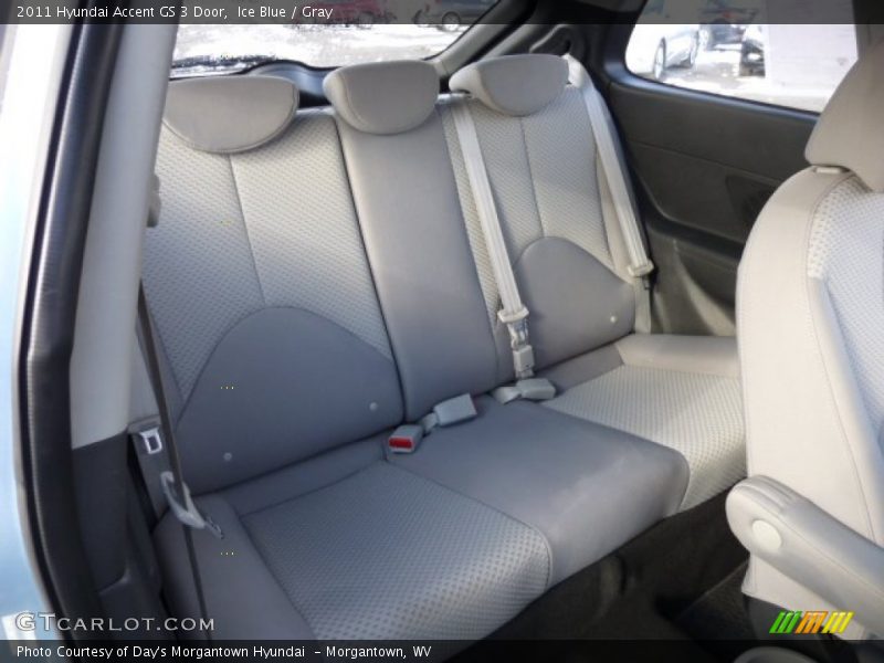 Ice Blue / Gray 2011 Hyundai Accent GS 3 Door