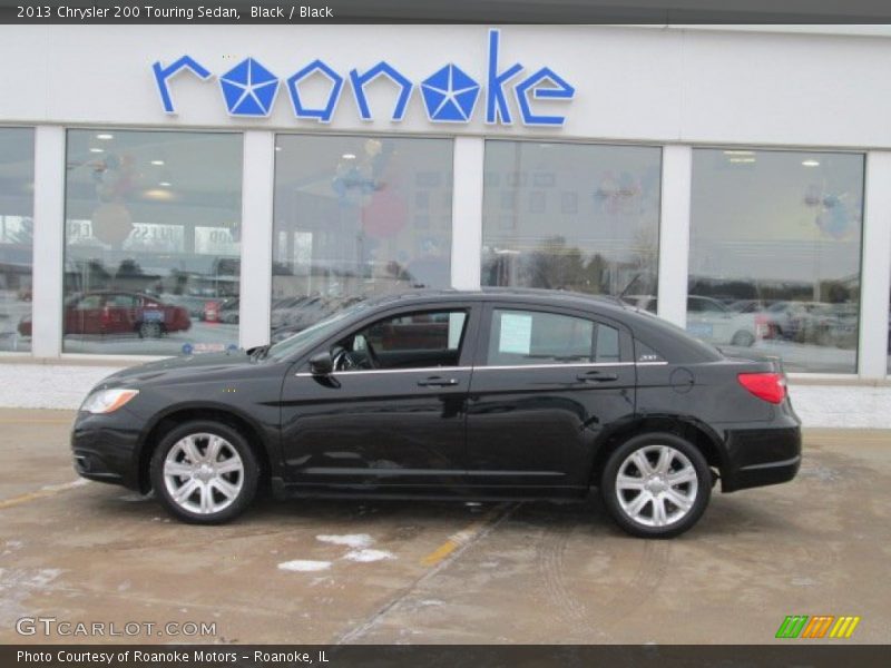 Black / Black 2013 Chrysler 200 Touring Sedan