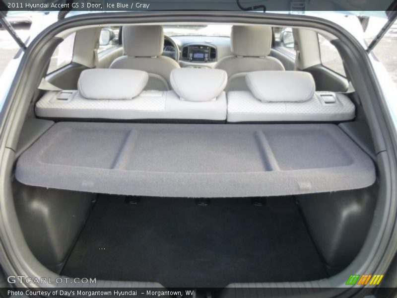 Ice Blue / Gray 2011 Hyundai Accent GS 3 Door