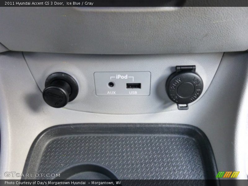 Ice Blue / Gray 2011 Hyundai Accent GS 3 Door