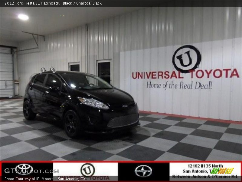 Black / Charcoal Black 2012 Ford Fiesta SE Hatchback