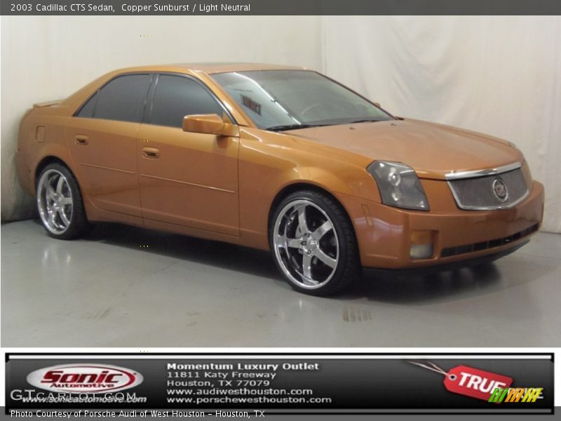 Copper Sunburst / Light Neutral 2003 Cadillac CTS Sedan