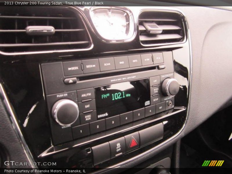 True Blue Pearl / Black 2013 Chrysler 200 Touring Sedan