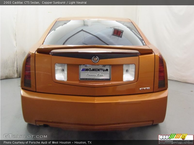 Copper Sunburst / Light Neutral 2003 Cadillac CTS Sedan