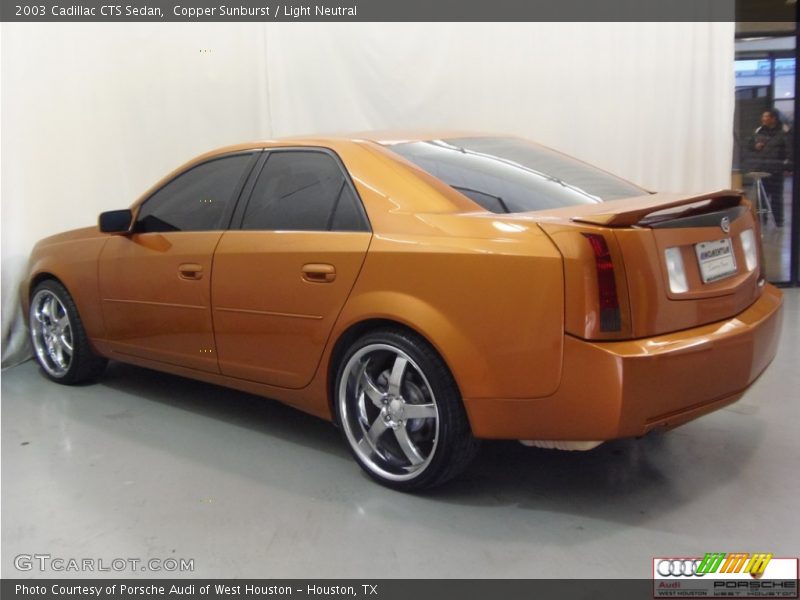 Copper Sunburst / Light Neutral 2003 Cadillac CTS Sedan