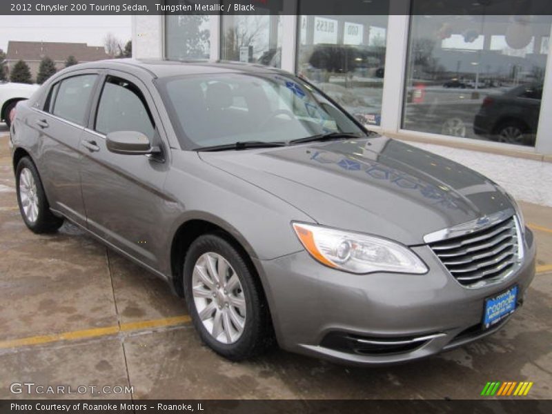 Tungsten Metallic / Black 2012 Chrysler 200 Touring Sedan