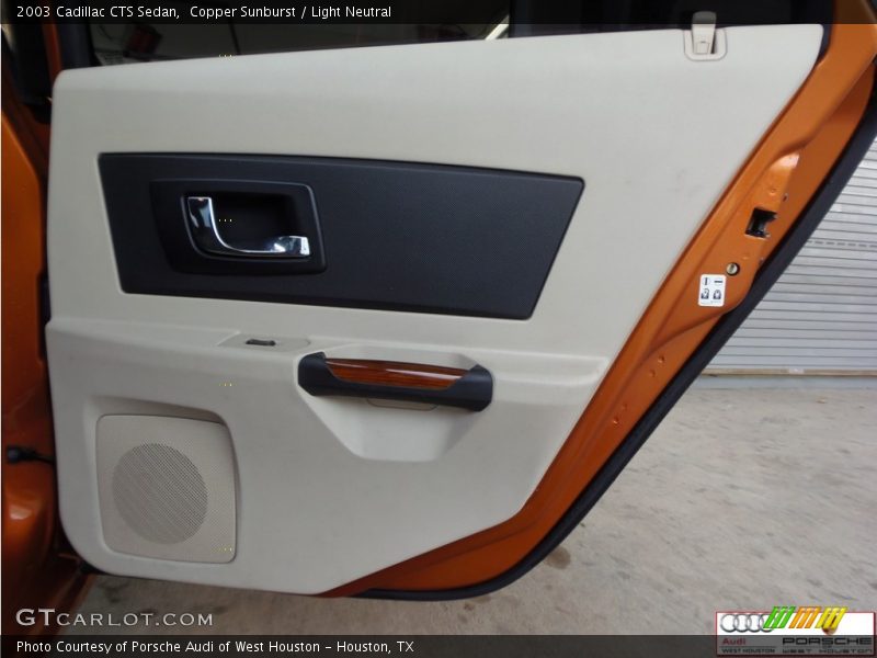 Copper Sunburst / Light Neutral 2003 Cadillac CTS Sedan