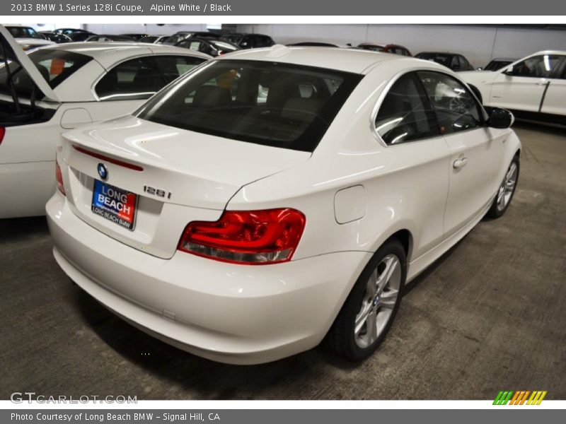 Alpine White / Black 2013 BMW 1 Series 128i Coupe