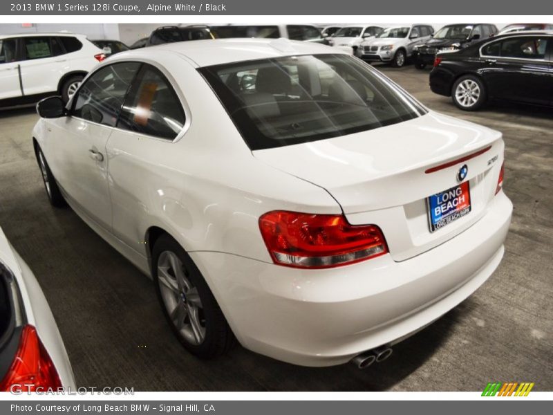 Alpine White / Black 2013 BMW 1 Series 128i Coupe