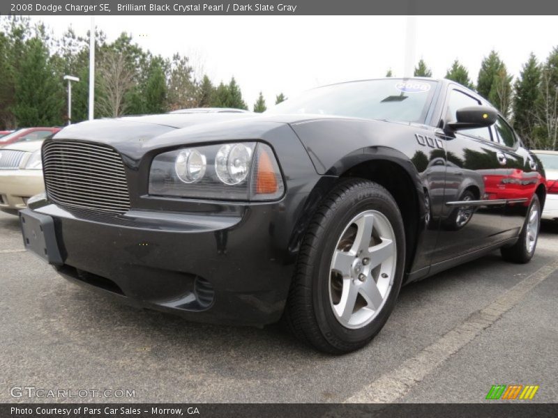 Brilliant Black Crystal Pearl / Dark Slate Gray 2008 Dodge Charger SE