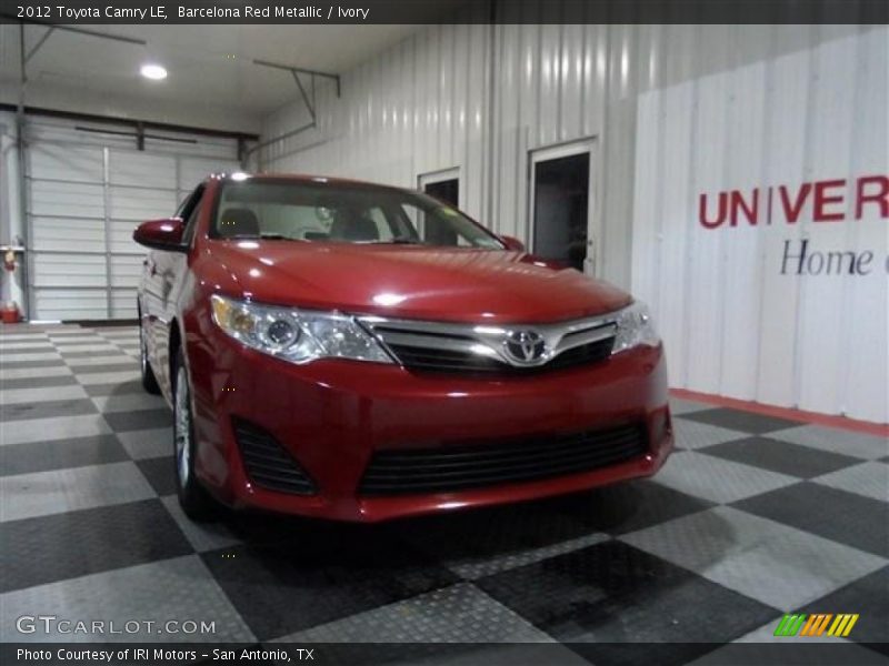 Barcelona Red Metallic / Ivory 2012 Toyota Camry LE