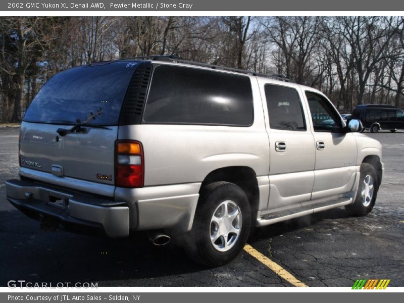 Pewter Metallic / Stone Gray 2002 GMC Yukon XL Denali AWD