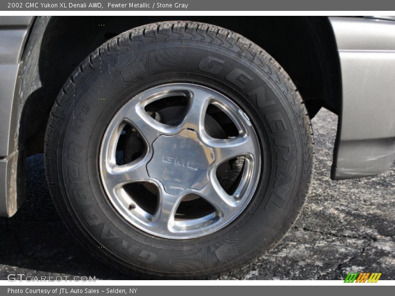 Pewter Metallic / Stone Gray 2002 GMC Yukon XL Denali AWD