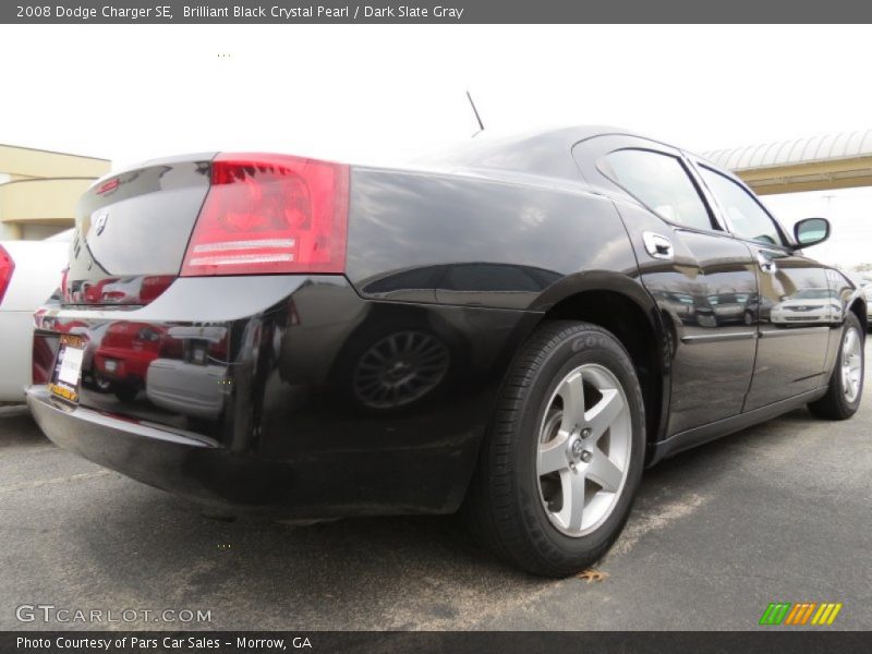 Brilliant Black Crystal Pearl / Dark Slate Gray 2008 Dodge Charger SE