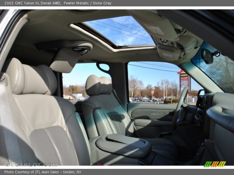 Pewter Metallic / Stone Gray 2002 GMC Yukon XL Denali AWD