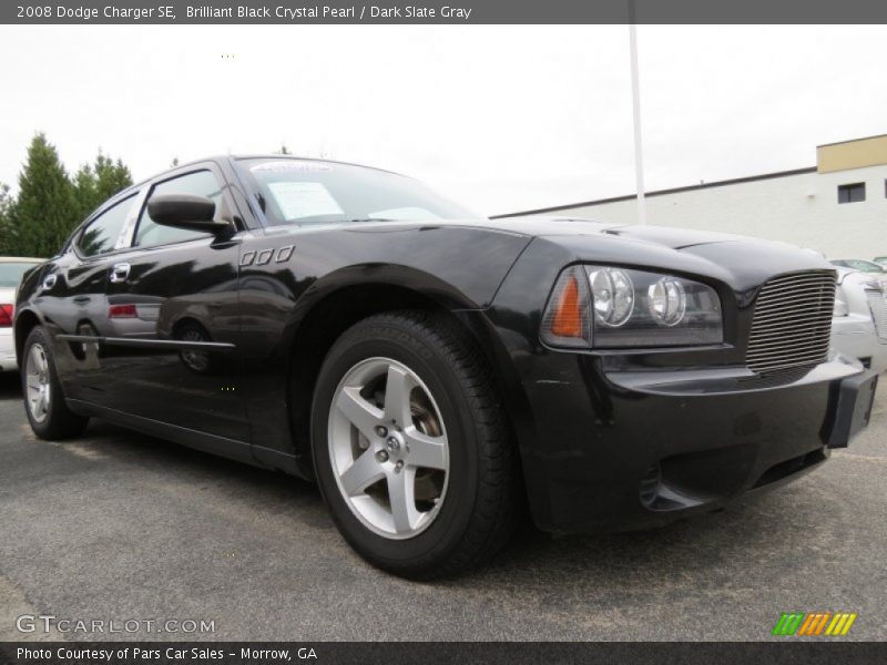 Brilliant Black Crystal Pearl / Dark Slate Gray 2008 Dodge Charger SE