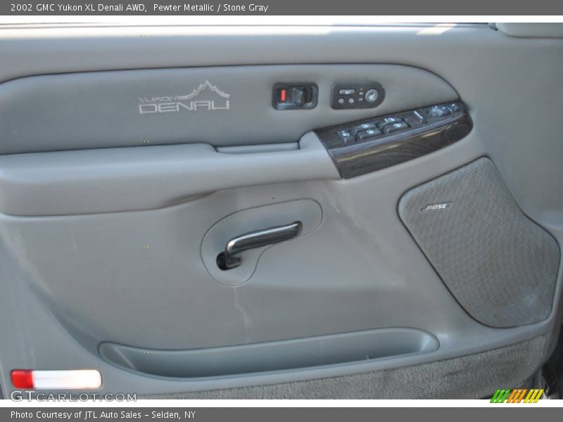 Pewter Metallic / Stone Gray 2002 GMC Yukon XL Denali AWD
