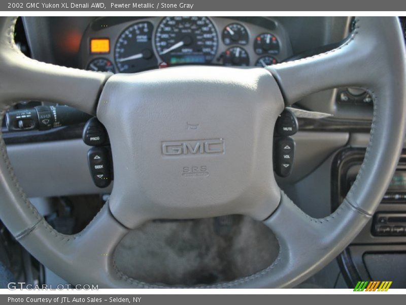 Pewter Metallic / Stone Gray 2002 GMC Yukon XL Denali AWD