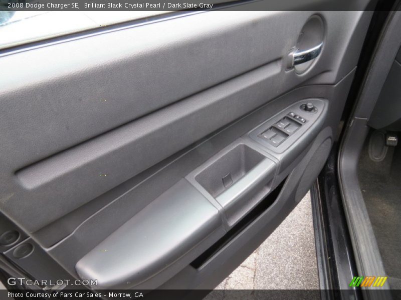 Brilliant Black Crystal Pearl / Dark Slate Gray 2008 Dodge Charger SE