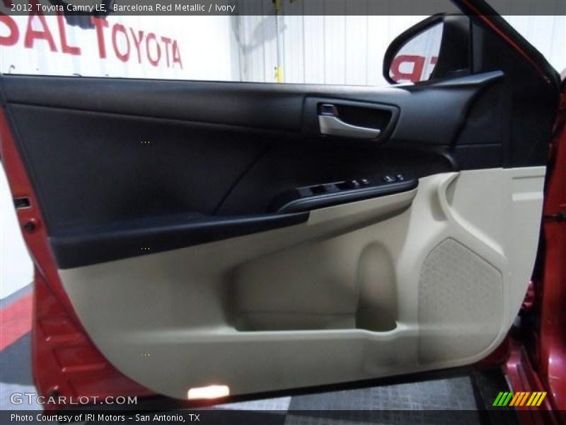 Barcelona Red Metallic / Ivory 2012 Toyota Camry LE