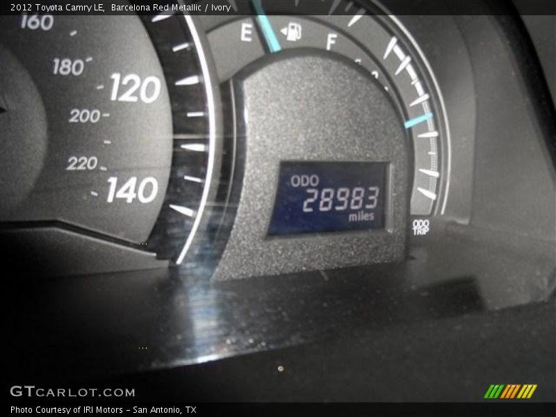 Barcelona Red Metallic / Ivory 2012 Toyota Camry LE