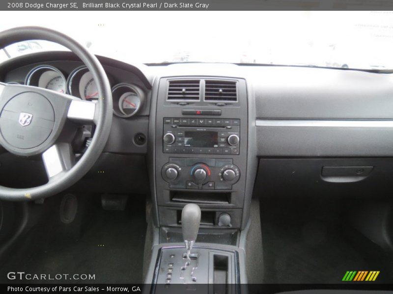 Brilliant Black Crystal Pearl / Dark Slate Gray 2008 Dodge Charger SE