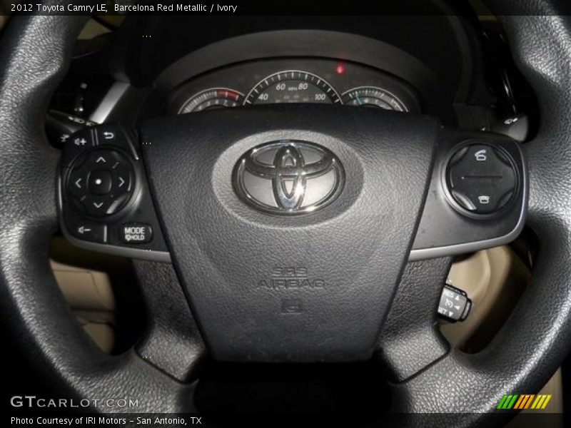 Barcelona Red Metallic / Ivory 2012 Toyota Camry LE