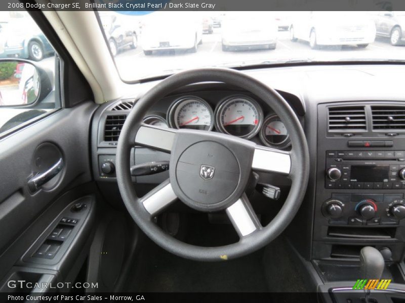 Brilliant Black Crystal Pearl / Dark Slate Gray 2008 Dodge Charger SE