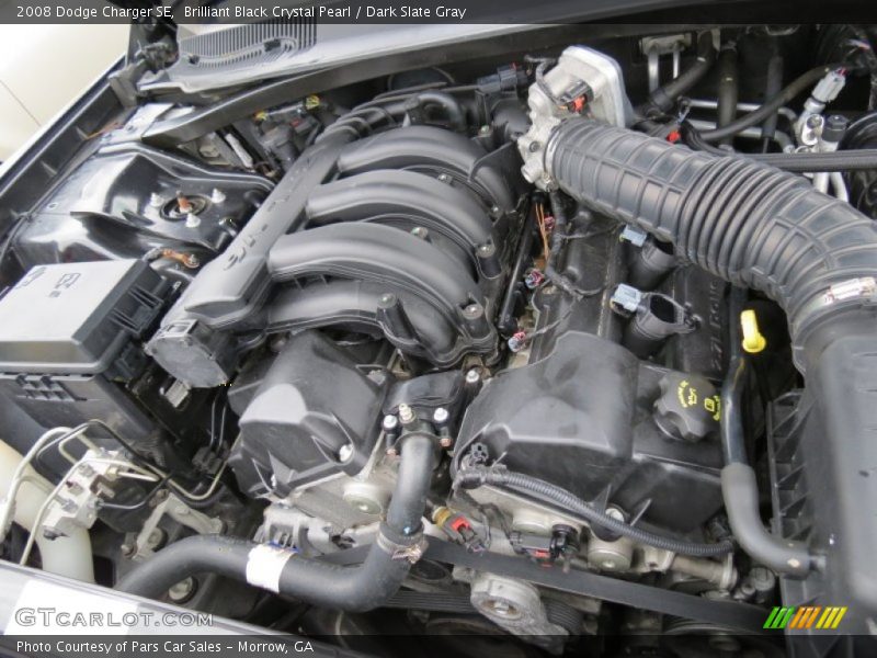 Brilliant Black Crystal Pearl / Dark Slate Gray 2008 Dodge Charger SE