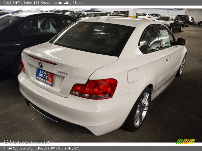 Alpine White / Black 2013 BMW 1 Series 135i Coupe