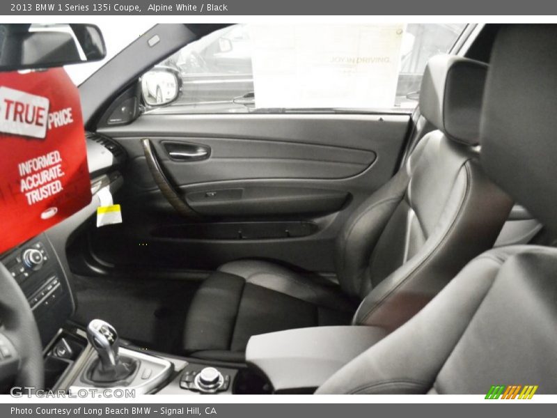 Alpine White / Black 2013 BMW 1 Series 135i Coupe
