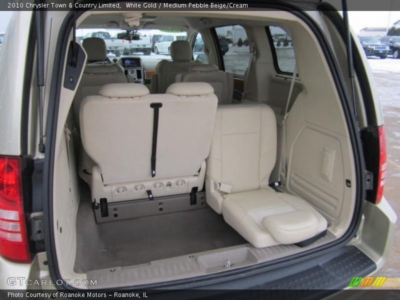 White Gold / Medium Pebble Beige/Cream 2010 Chrysler Town & Country Limited