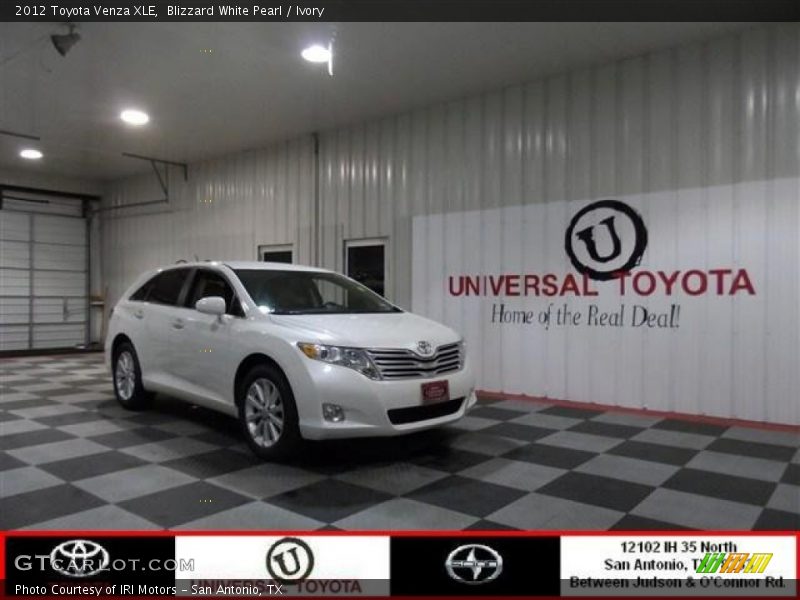 Blizzard White Pearl / Ivory 2012 Toyota Venza XLE