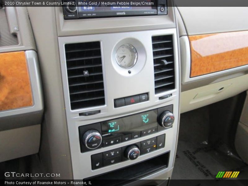 White Gold / Medium Pebble Beige/Cream 2010 Chrysler Town & Country Limited