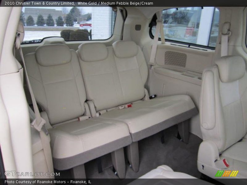 White Gold / Medium Pebble Beige/Cream 2010 Chrysler Town & Country Limited
